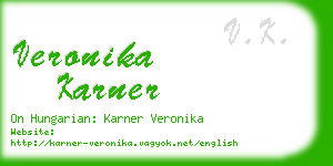 veronika karner business card